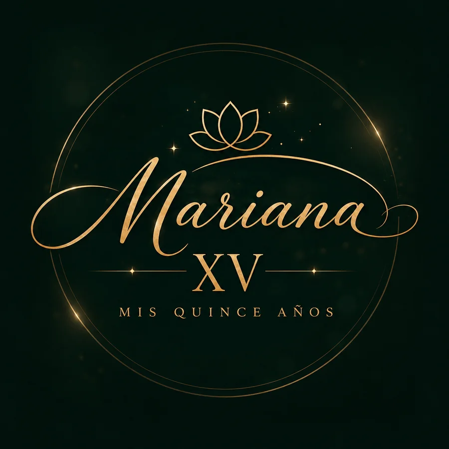 Logotipo de los XV años de Mariana